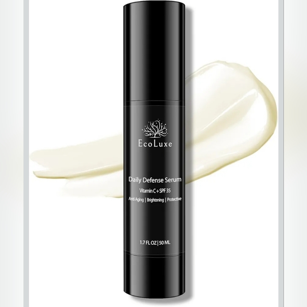 EcoLuxe Vitamin C Serum with SPF 35 – Daily Defense Antioxidant Face Serum